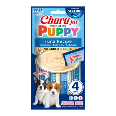 Churu Puppy Recompensa Cremoasa cu Ton pentru Catei