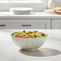 Bol de salată Morello - Lemons, 16 cm, Margine verde