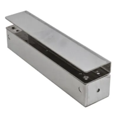 Suport pentru montarea bolturilor electrice la usi de sticla cu rama de sticla