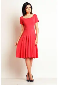 Rochie dama Viscoza - M101 - Coral -