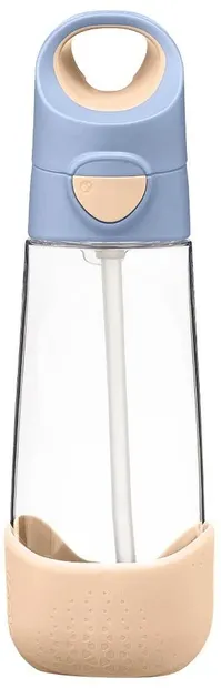 Sticlă de apă cu pai b.box - Feeling Peachy, 600 ml
