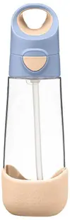Sticlă de apă cu pai b.box - Feeling Peachy, 600 ml