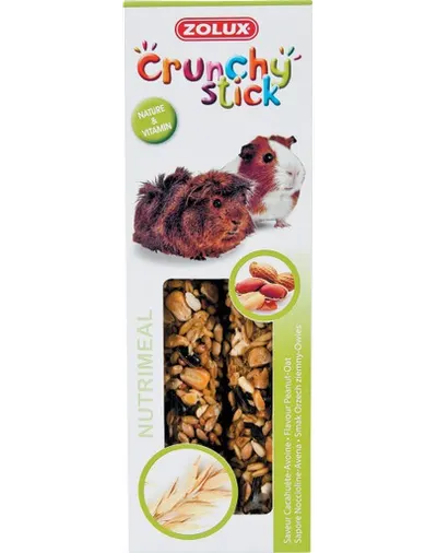 ZOLUX Crunchy Stick pentru porcușori de guinea - migdale / ovăz115 g