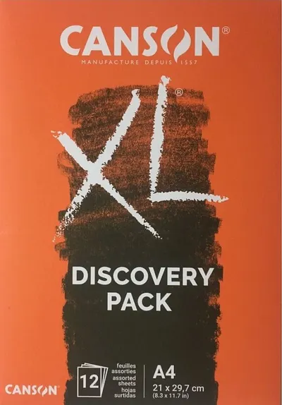 Caiet de schițe Canson XL - Pack Dessin & Croquis, A4, 12 foi