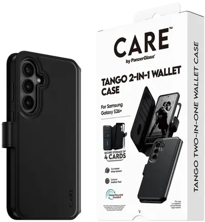 Husă CARE – Tango Two-in-One, Qi, Galaxy S26 Plus, negru