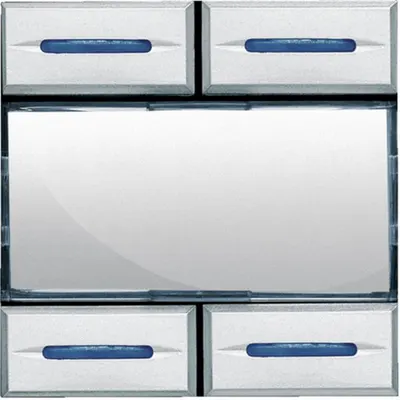 Comanda 4 scenarii Axolute MyHOME BUS - aluminiu