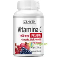 Vitamina C cu Rodie, Bioflavoniode si Resveratrol 1000mg 60cps