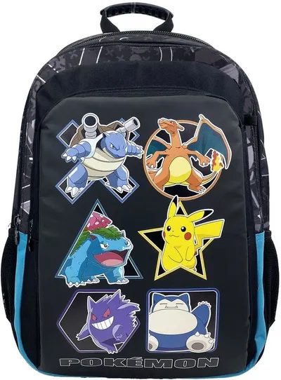 Ghiozdan școlar CYP Brands Pokemon - Geo, 3 compartimente