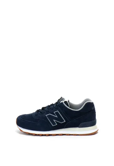 Pantofi sport de piele intoarsa si material textil 574