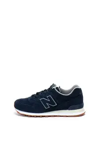 Pantofi sport de piele intoarsa si material textil 574