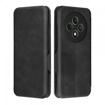 Husa pentru Oppo Reno12 FS 5G / Reno12 FS 4G / Reno12 F 4G / Reno12 F, Techsuit, Safe Wallet Plus, Neagra