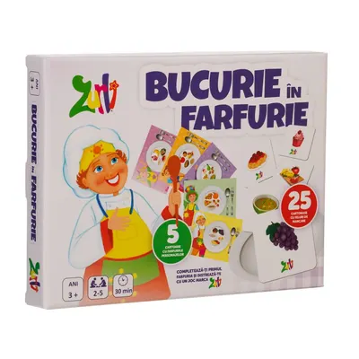Joc Zurli Bucurie în farfurie, joc educativ de familie
