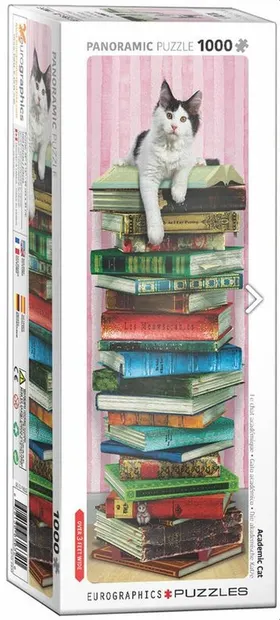 Puzzle panoramic Eurographics din 1000 de piese - Academic Cat