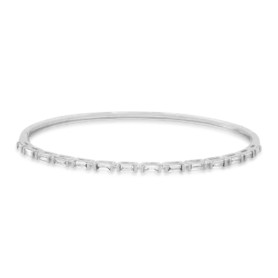 Bratara din aur alb cu diamante baguette de 0.97ct