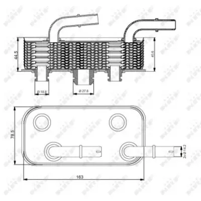 Radiator ulei, ulei motor NRF 31190