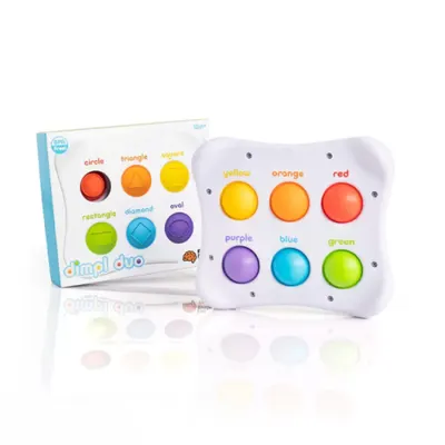 Dimpl Duo , Jucarie senzoriala educativa cu bule din silicon