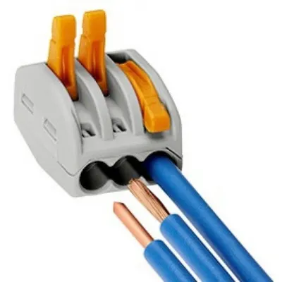 Set 10 conectori 3 poli Wago 222-413
