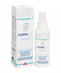Spray cu emulsie fluida pentru acneea trunchiului Dorsak, Braderm | 100 ml