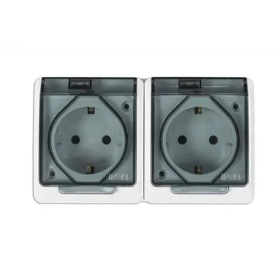 Priza Dubla CP Capac Ceramica IP55
