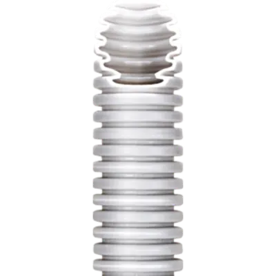 Tub flexibil cu rezistenta Medie- Autostingere - diametru40MM - fara sonda tragatoare - GRI RAL7035