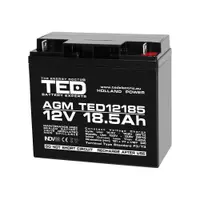 Acumulator TED AGM TED002778, 12 V, 18.5 Ah