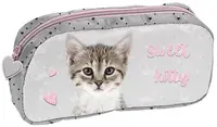 Penar școlar oval Paso Cat - Sweet Kitty, 1 fermoar