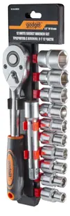 Cheie fixă cu inserții Gadget - 12 piese, 1/2'', 10-24 mm