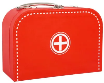 Set din lemn Small Foot - Domnul doctor in valiza, 9 piese