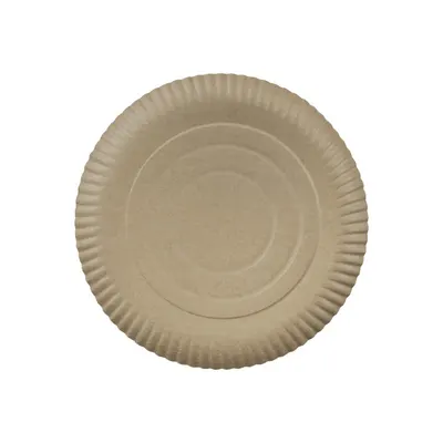Farfurii Biodegradabile Compostabile Carton Rotunde Kraft, 26 cm, 40 Bucati