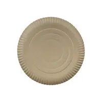 Farfurii Biodegradabile Compostabile Carton Rotunde Kraft, 26 cm, 40 Bucati