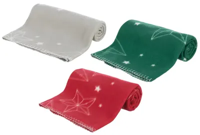 Trixie, patura X-Mas, rosu/ gri/ verde, 924132, 150x100 cm