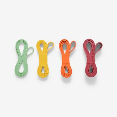 Set de 4 benzi elastice pentru consolidarea musculaturii (10, 20, 30, 40 kg)