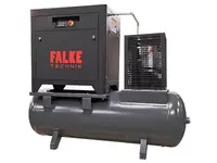 Compresor de aer profesional cu surub cu uscator de aer - 7.5kW, 1150 L/min, 8-10-13bari - Rezervor 500litri - Falke-FKTG-P-7.5-500LCOMBO