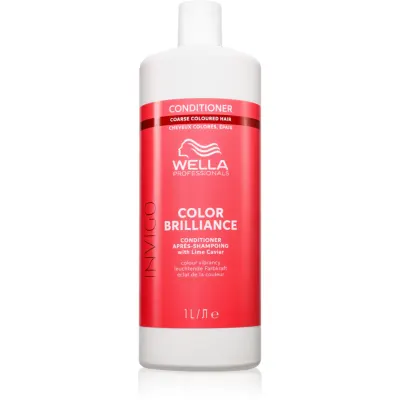 Wella Professionals Invigo Color Brilliance Balsam pentru parul ondulat, aspru si gros pentru păr vopsit 1000 ml