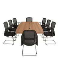 Set Forest Prime & Novaris - Masa de conferinta si Scaun de birou ergonomic, cu picioare de aluminiu