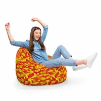 Fotoliu Puf Bean Bag tip Para XL Minecraft Foc