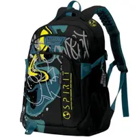 Rucsac Spirit Pattern Graffiti, Negru cu Galben, 49x35x16 cm