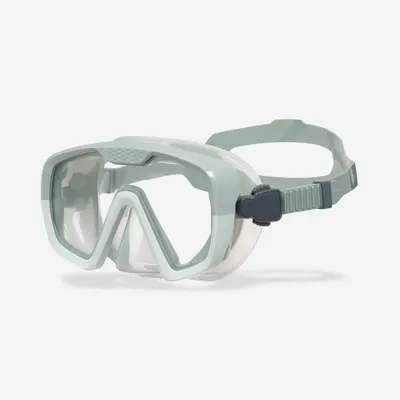 Mască anti-aburire scufundări 100 Mono curea silicon Kaki
