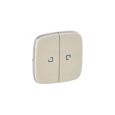 Capac Valena Allure - illuminated 2 module switch/push-button - ivory