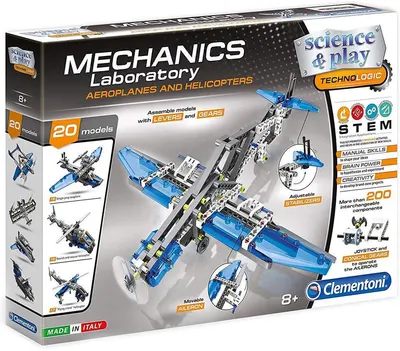 Constructor Clementoni Mechanics Laboratory - Avioane si elicoptere