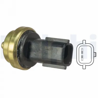 Senzor temperatura lichid racire (numar pini: 2, negru) potrivit MERCEDES A (V177), A (W176), A (W177), B SPORTS TOURER (W246, W242), B SPORTS TOURER (W247) 0.9-Electric 06.01