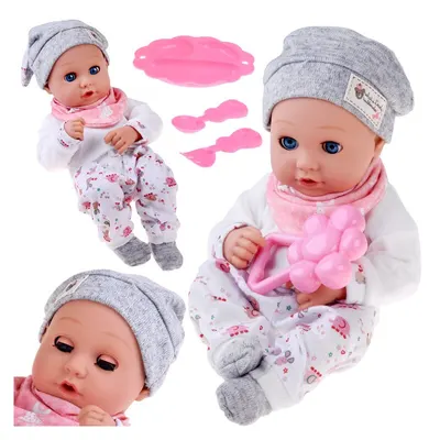Papusa 32 cm, Cu ochi mobili si accesorii