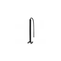Snap-on movable column - 2 compartimente - inaltime 2 m - aluminiu body - PVC capacs - negru finish
