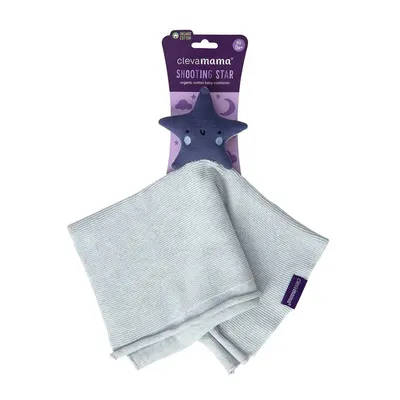 Paturica Clevamama din bumbac organic cu jucarie Star 3495