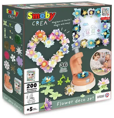 Set decoratiuni cu flori Smoby - Crea