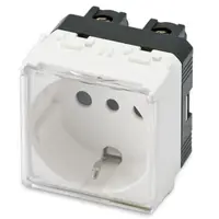 Priza schuko 16a alb 2 mod cu capac Master Mix