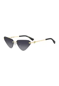 Ochelari de soare cat-eye cu lentile in degrade - Auriu/Gri inchis