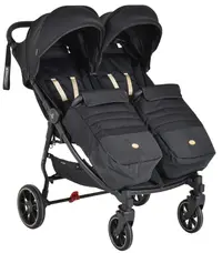 Carucior pentru copii pentru gemeni Cangaroo - 2Gether, Modern-Black