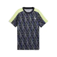 Tricou alergare copii imprimeu, negru PUMA