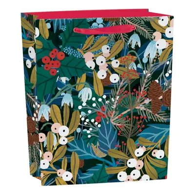 Pungă de cadouri 25x10 cm cu model de Crăciun Winter Foliage – Roger la Borde